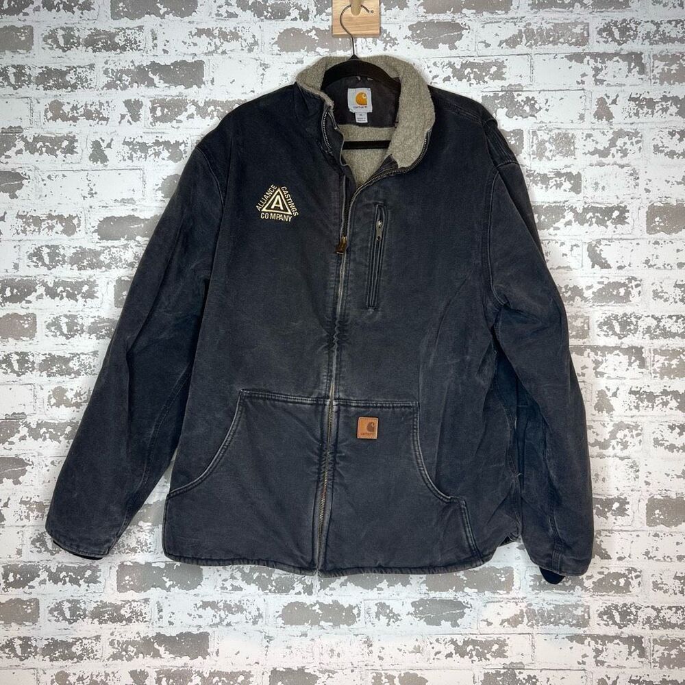 Vintage/distressed carhartt steel yard jacket